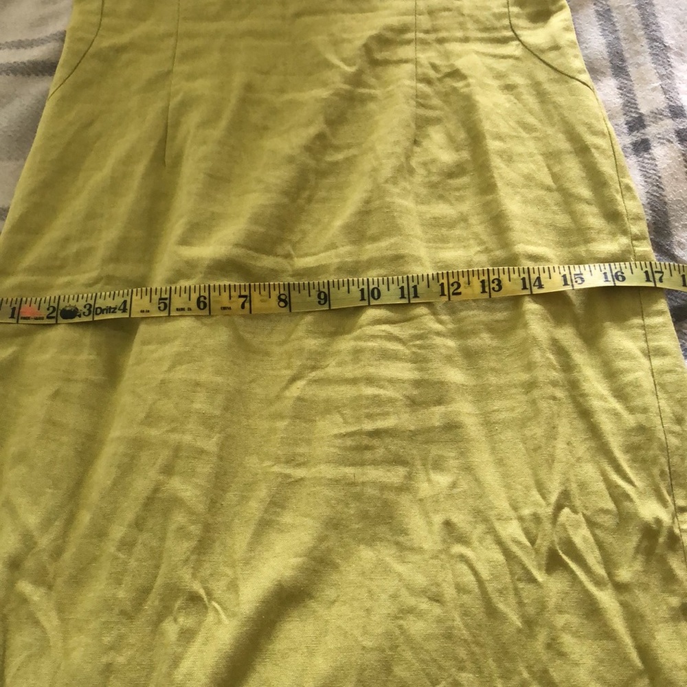 Green halter midi dress. - Picture 6 of 6